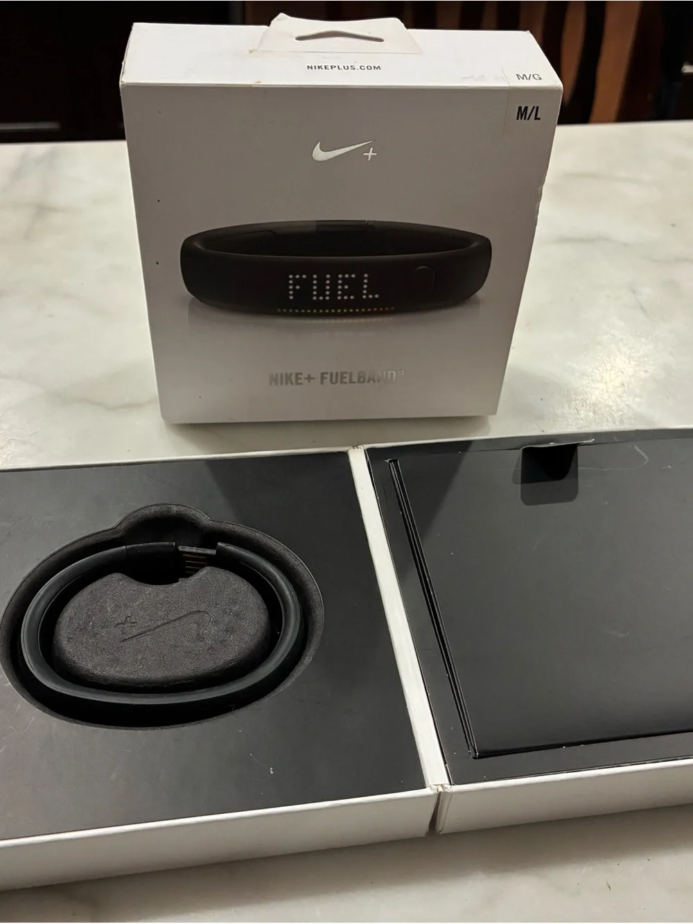 Nike Black FuelBand with LED Display and Charger